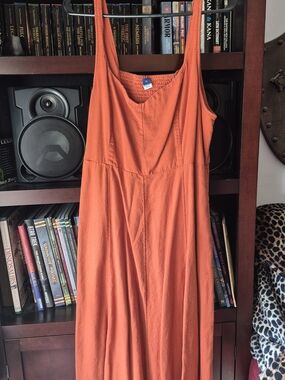 Old Navy Rust-Orange Sleeveless Maxi Dress